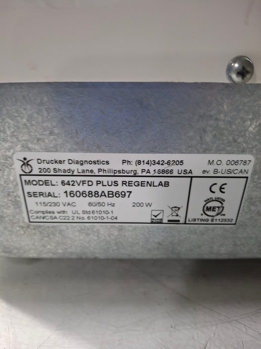 Drucker Diagnostics 642VFD Plus Centrifuge
