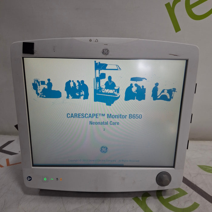 GE Healthcare Carescape B650 Neonatal Care Patient Monitor