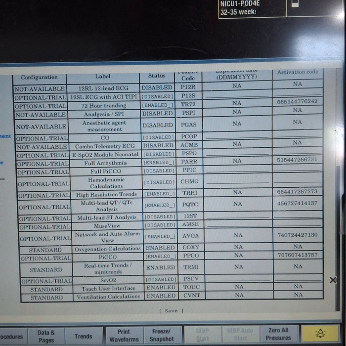 GE Healthcare Carescape B650 Neonatal Care Patient Monitor