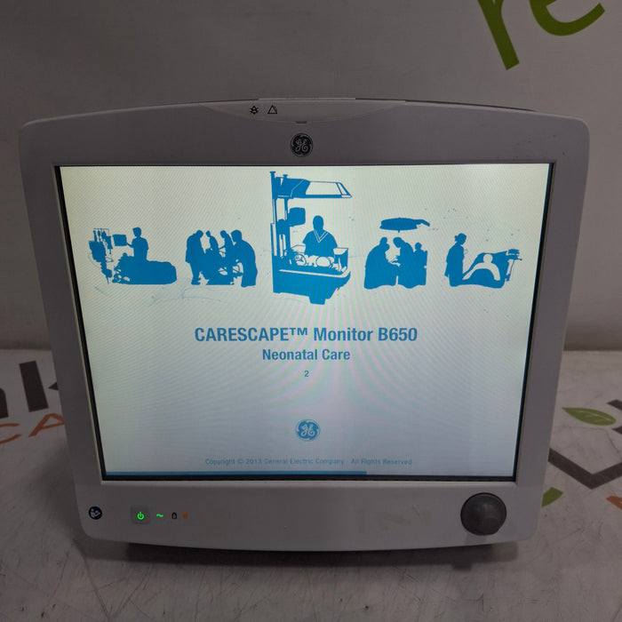 GE Healthcare Carescape B650 Neonatal Care Patient Monitor