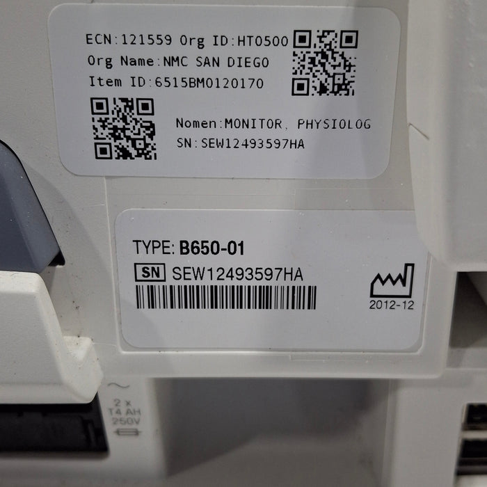 GE Healthcare Carescape B650 Neonatal Care Patient Monitor