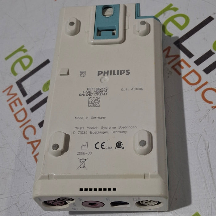 Philips M3001A-A01C06 Fast SpO2, NIBP, ECG, Temp, IBP MMS Module