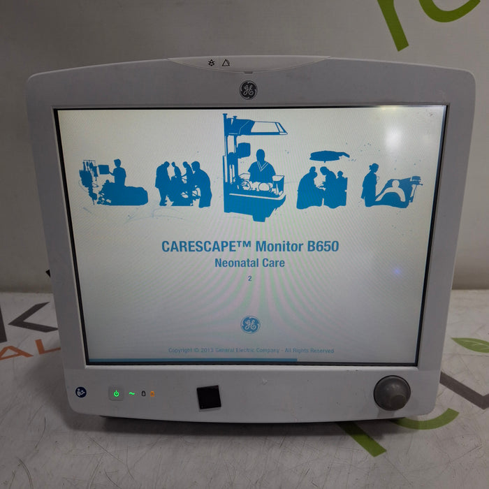 GE Healthcare Carescape B650 Neonatal Care Patient Monitor