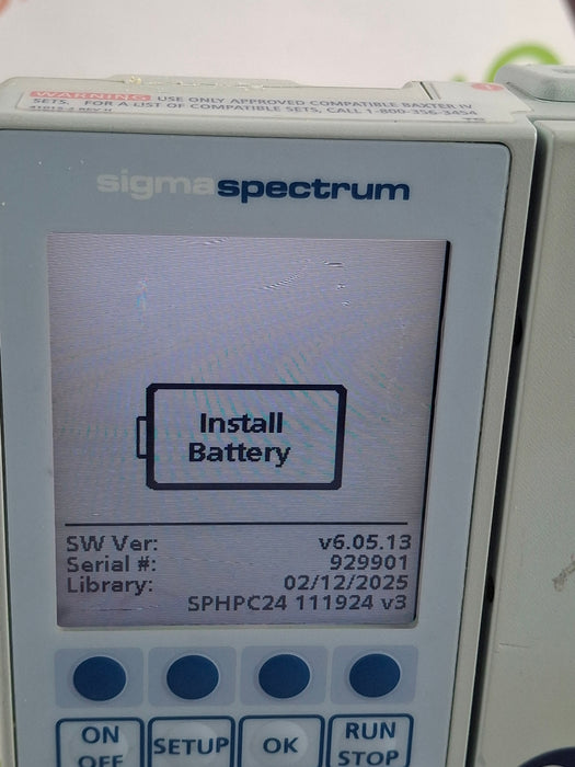 Baxter Sigma Spectrum 6.05.13 without Battery Infusion Pump