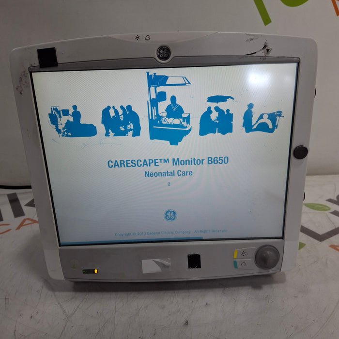 GE Healthcare Carescape B650 Neonatal Care Patient Monitor