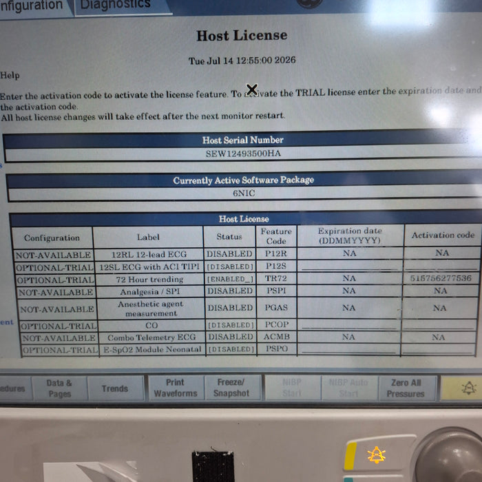 GE Healthcare Carescape B650 Neonatal Care Patient Monitor