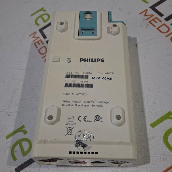 Philips M3001A-A01C18 Fast SpO2, NIBP, 12 lead ECG, Temp, IBP MMS Module