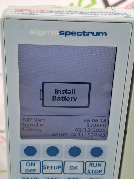 Baxter Sigma Spectrum 6.05.14 without Battery Infusion Pump