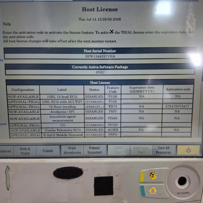 GE Healthcare Carescape B650 Neonatal Care Patient Monitor