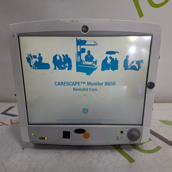 GE Healthcare Carescape B650 Neonatal Care Patient Monitor