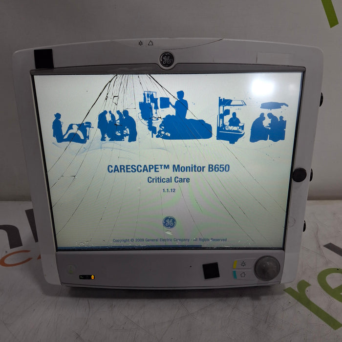 GE Healthcare Carescape B650 Critical Care Patient Monitor