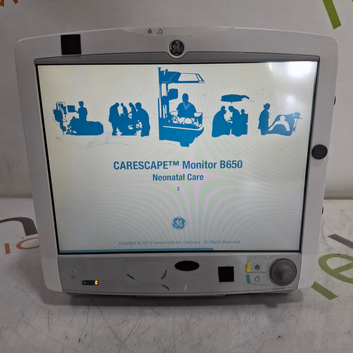 GE Healthcare Carescape B650 Neonatal Care Patient Monitor