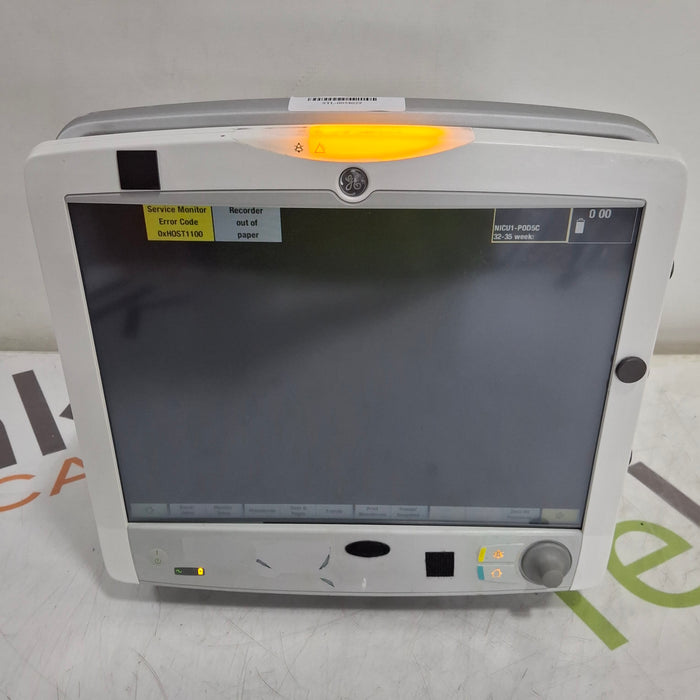 GE Healthcare Carescape B650 Neonatal Care Patient Monitor
