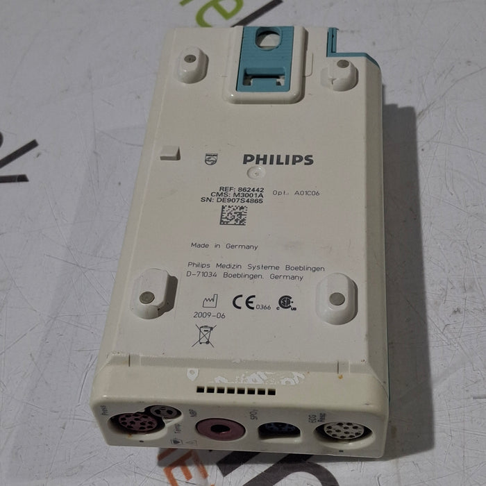 Philips M3001A-A01C06 Fast SpO2, NIBP, ECG, Temp, IBP MMS Module