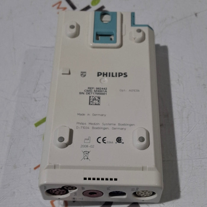 Philips M3001A-A01C06 Fast SpO2, NIBP, ECG, Temp, IBP MMS Module