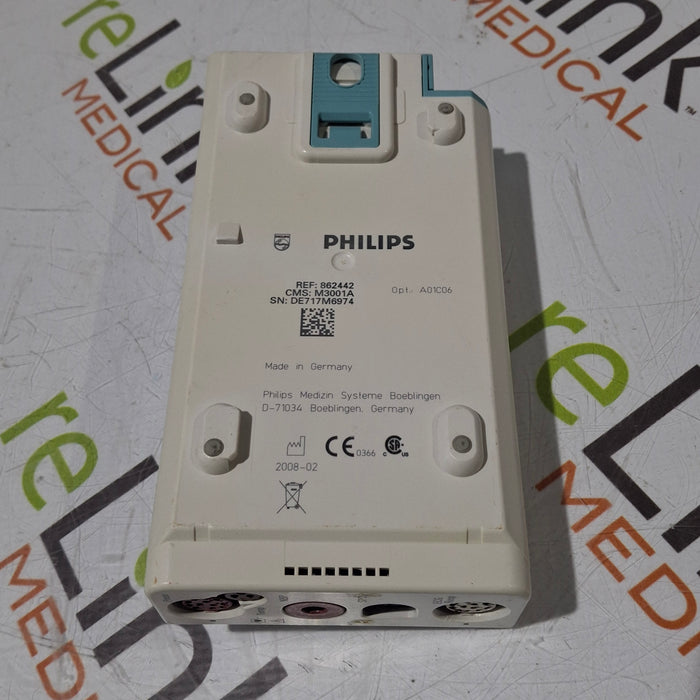 Philips M3001A-A01C06 Fast SpO2, NIBP, ECG, Temp, IBP MMS Module