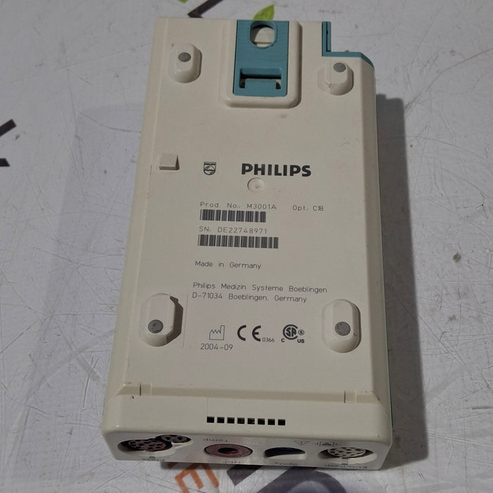 Philips M3001A-C18 Fast SpO2, NIBP, 12 lead ECG, Temp, IBP MMS Module