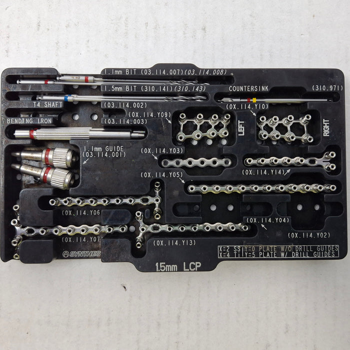 Synthes, Inc. 1.5mm Locking Compression Plate Set Module