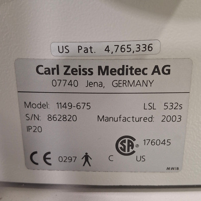 Carl Zeiss VisuLas 532s Laser System