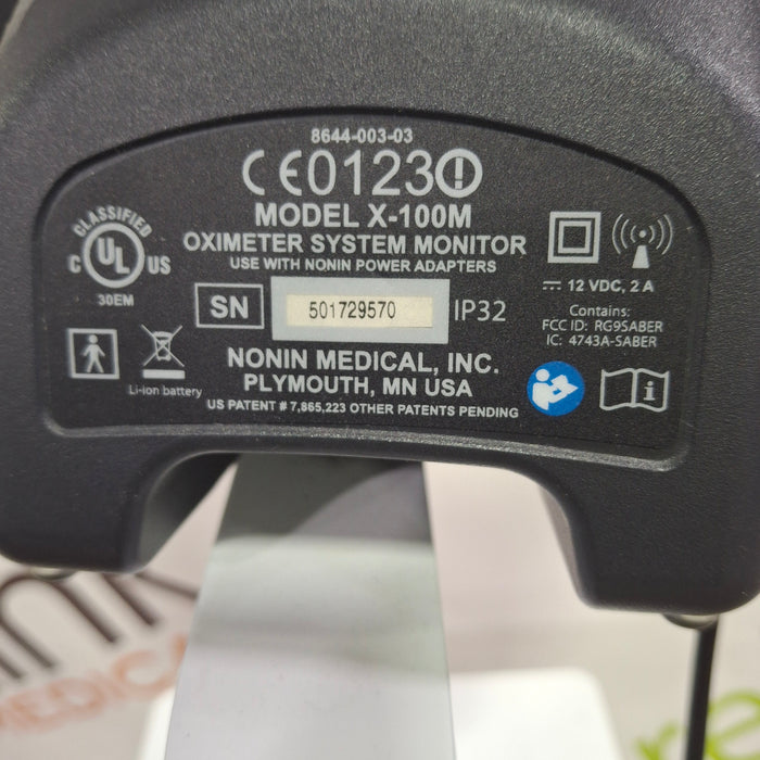 Nonin Medical X-100M Oximeter System Monitor