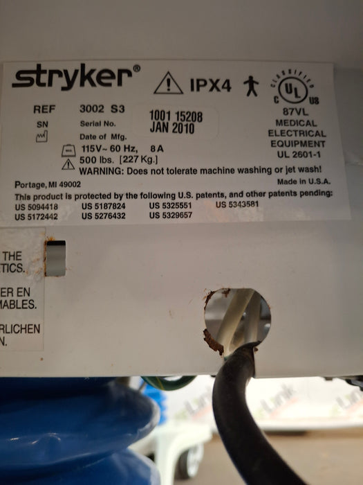 Stryker Secure III 3002 Hospital Bed