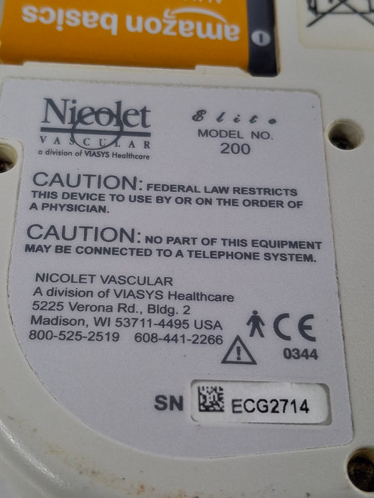 Viasys Healthcare Nicolet Vascular Elite 200R Doppler