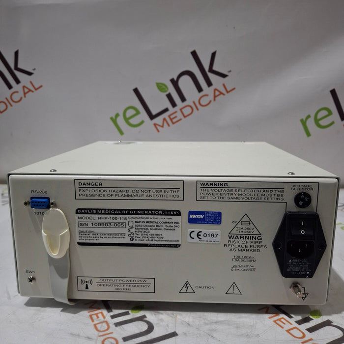 Baylis RFP-100-115 Radio Frequency Puncture System