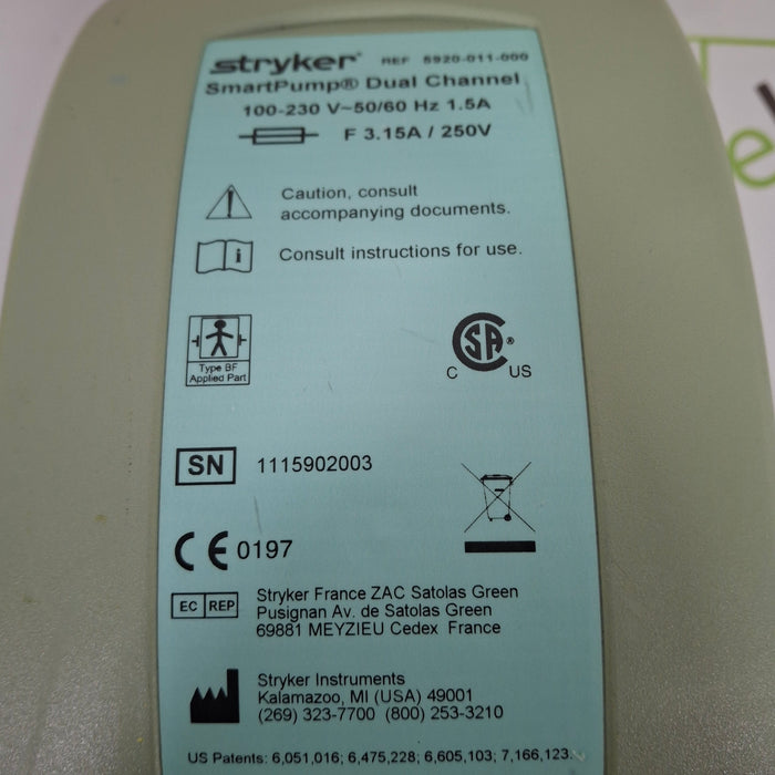 Stryker SmartPump Dual Channel Tourniquet