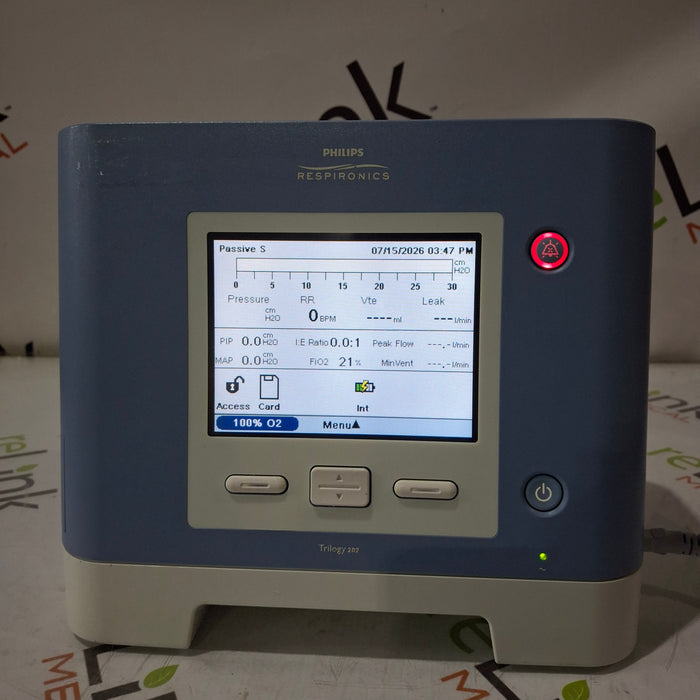 Respironics Trilogy 202 Ventilator