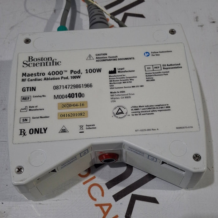 Boston Scientific M00440100 Maestro 4000 Pod RF Cardiac Ablation Pod