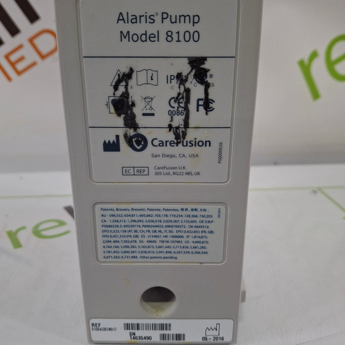 CareFusion Alaris 8100 LVP Infusion Pump Module