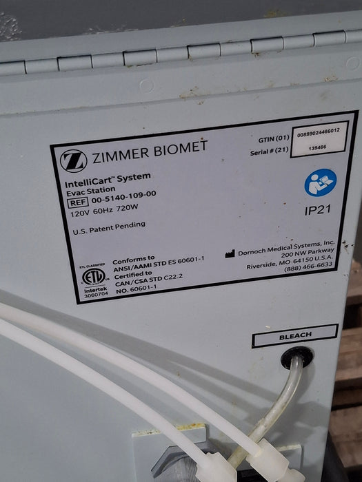 Zimmer Biomet Intellicart System Duo Fluid Cart