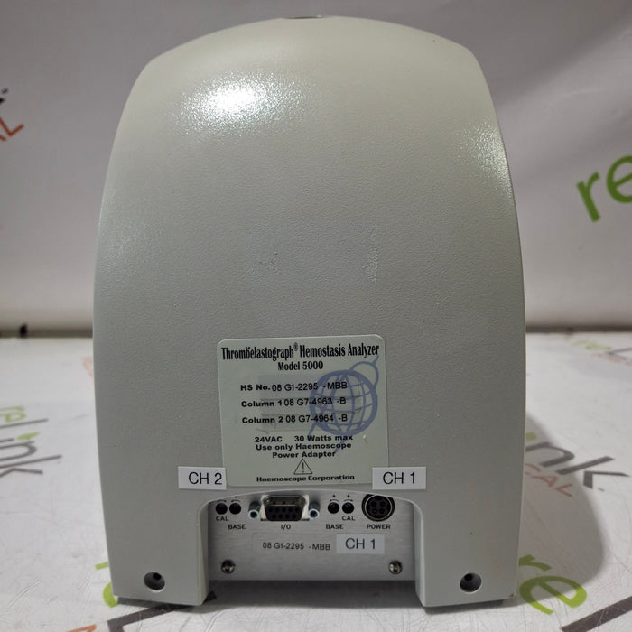 Haemonetics Haemoscope Thrombelastograph Model 5000 Hemostasis Analyzer