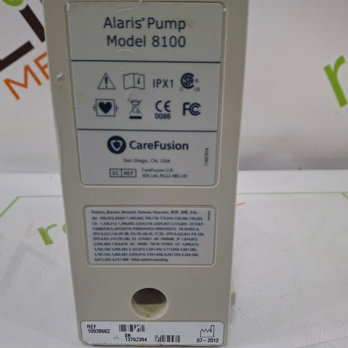 CareFusion Alaris 8100 LVP Infusion Pump Module