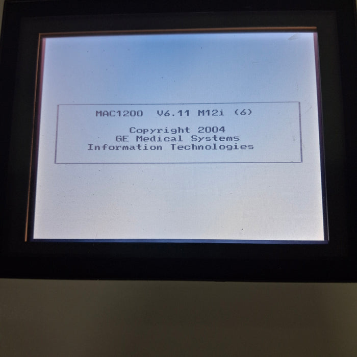 GE Healthcare MAC 1200 ECG