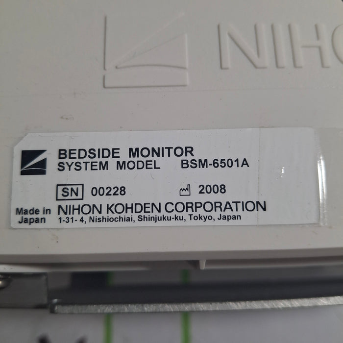 Nihon Kohden BSM-6501A Patient Monitor