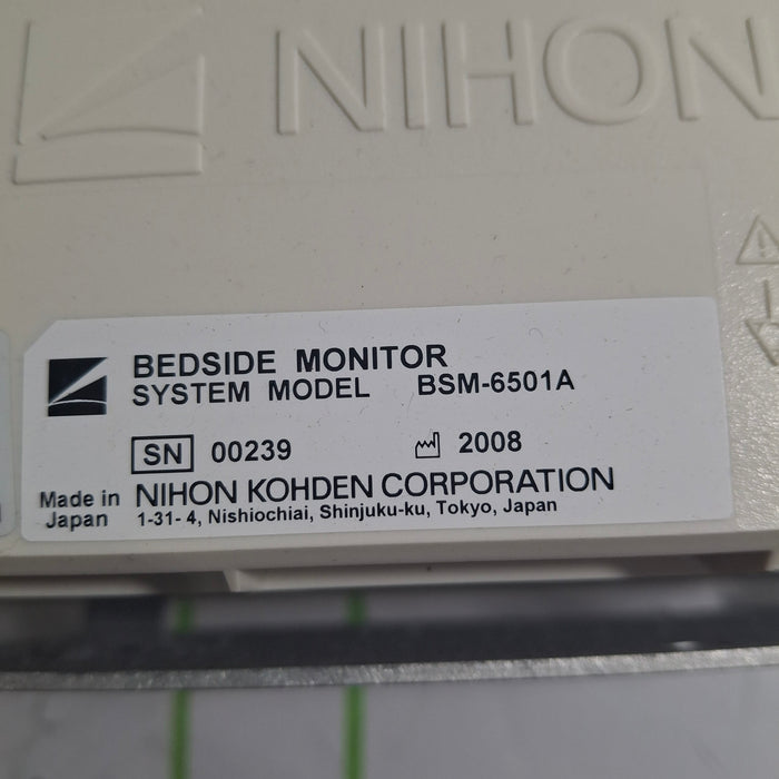 Nihon Kohden BSM-6501A Patient Monitor