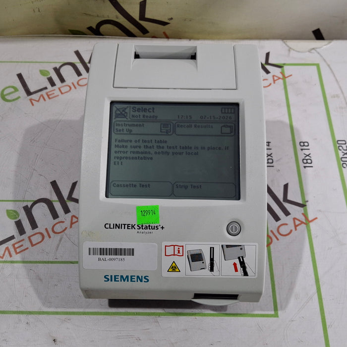 Siemens Clinitek Status + Urine Analyzer