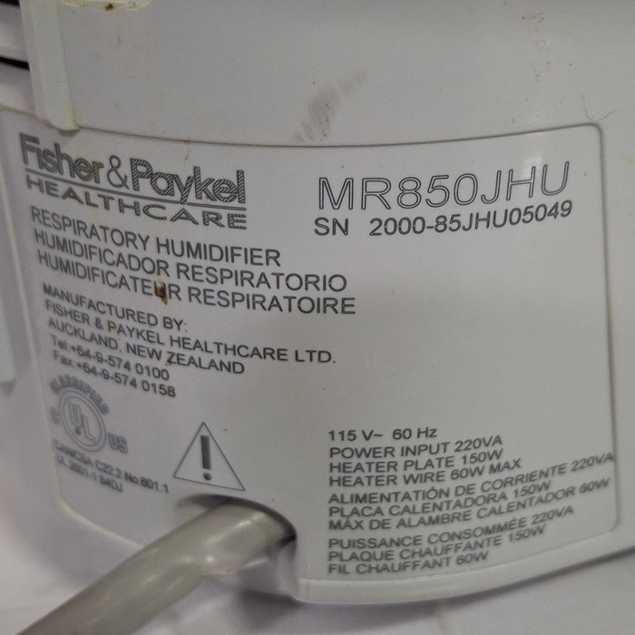 Fisher & Paykel MR850JHU Humidifier