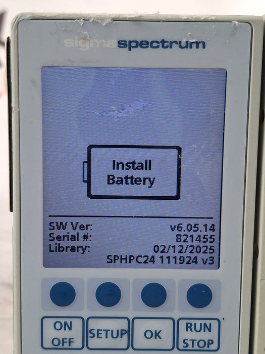 Baxter Sigma Spectrum 6.05.14 without Battery Infusion Pump