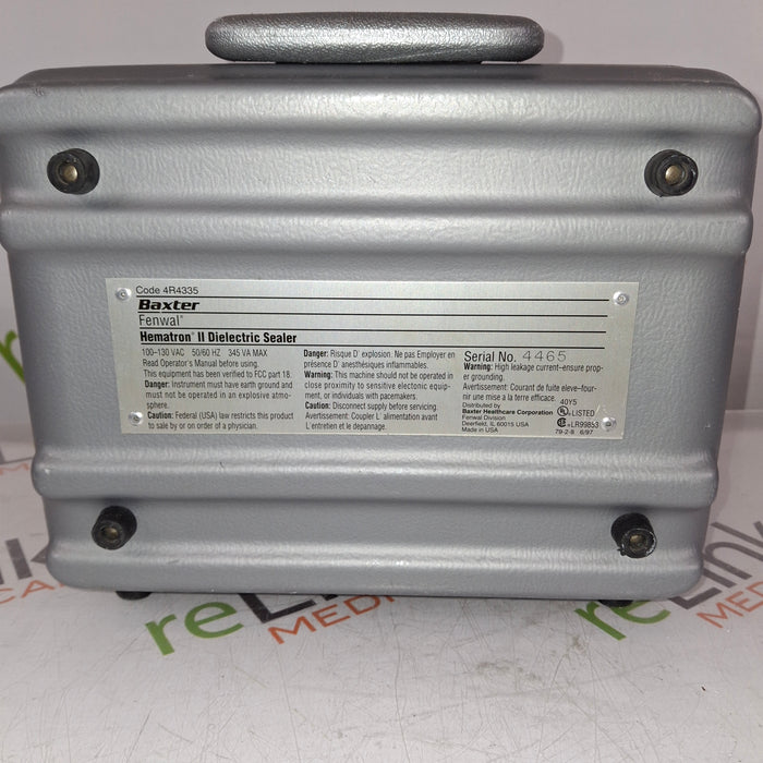 Baxter Fenwal Hematron II Dielectric Sealer