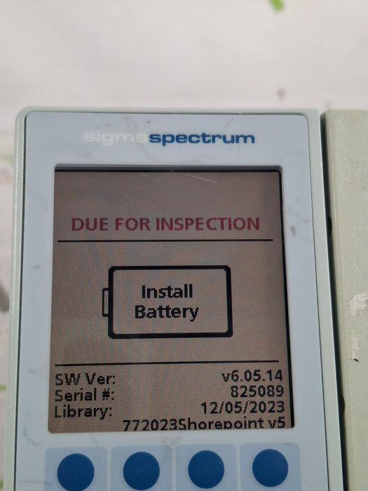 Baxter Sigma Spectrum 6.05.14 without Battery Infusion Pump