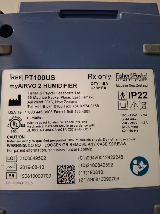 Fisher & Paykel myAirvo 2 Humidified High Flow Therapy Unit