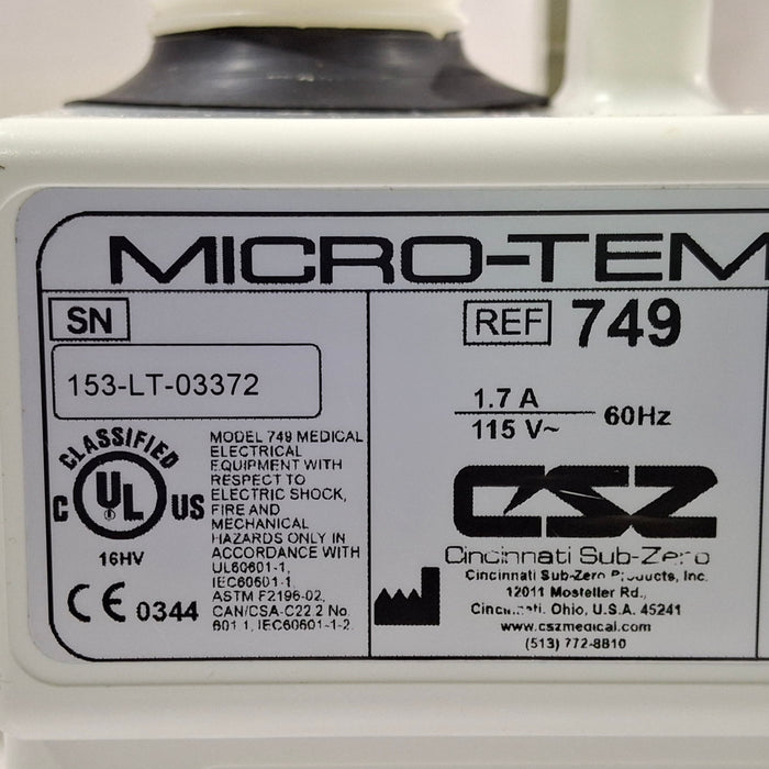 Cincinnati Sub-Zero CSZ Micro-Temp LT Hypothermia Unit