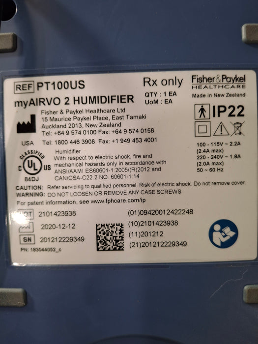 Fisher & Paykel myAirvo 2 Humidified High Flow Therapy Unit