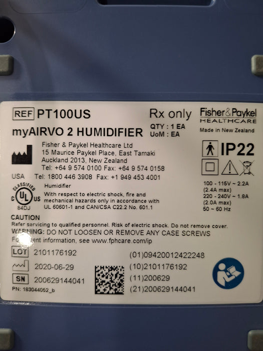 Fisher & Paykel myAirvo 2 Humidified High Flow Therapy Unit