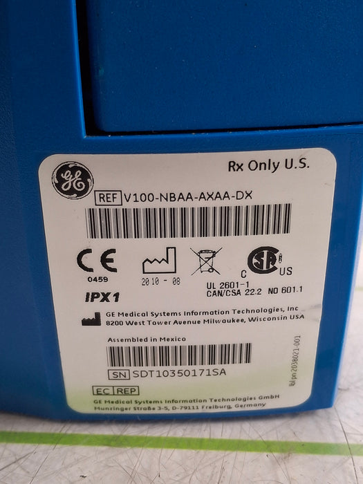 GE Healthcare Dinamap V100 - NIBP, SpO2, Temp Vital Signs Monitor