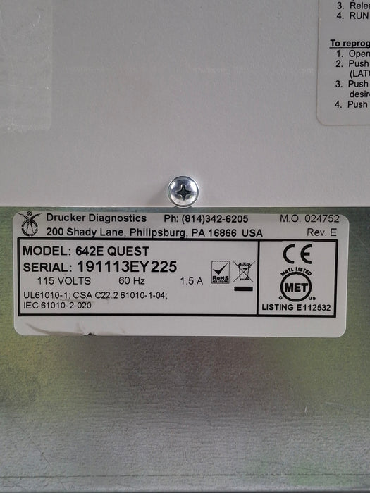 Drucker Diagnostics Horizon Quest Centrifuge