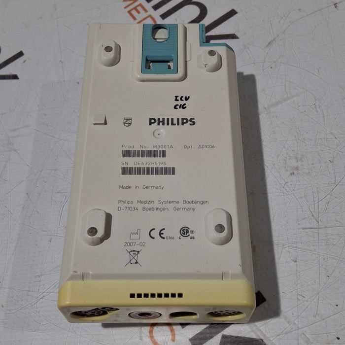 Philips M3001A-A01C06 Fast SpO2, NIBP, ECG, Temp, IBP MMS Module