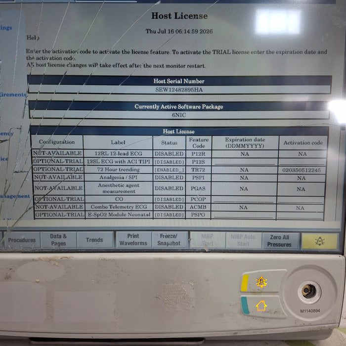 GE Healthcare Carescape B650 Neonatal Care Patient Monitor